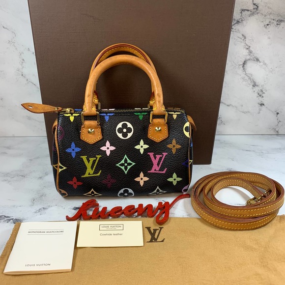 Louis Vuitton Handbags - ❌❌ Louis Vuitton Multicolor speedy Mini HL bag Murakami Vintage black Monogram